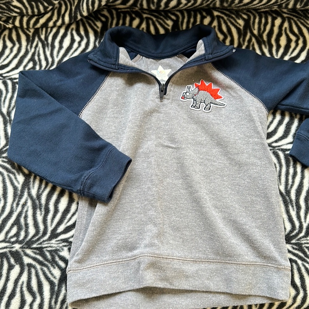 long sleeve shirt with 3/4 zip